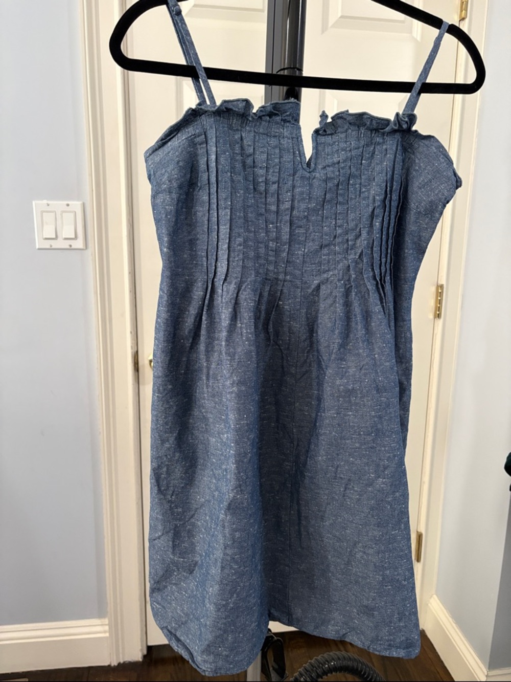Madewell Chambray Blue Mini Dress